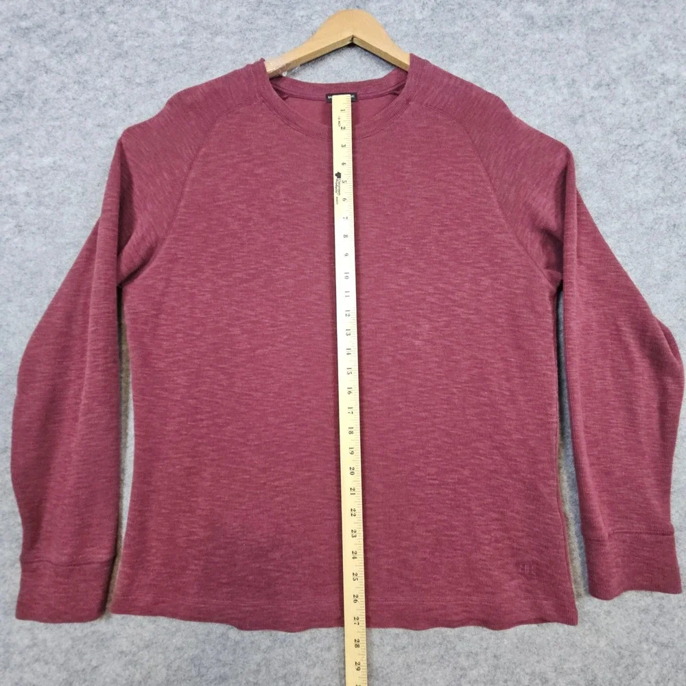 Banana Republic Men's Burgundy Crewneck Sweater‎ Size L Cotton/Polyester Blend
